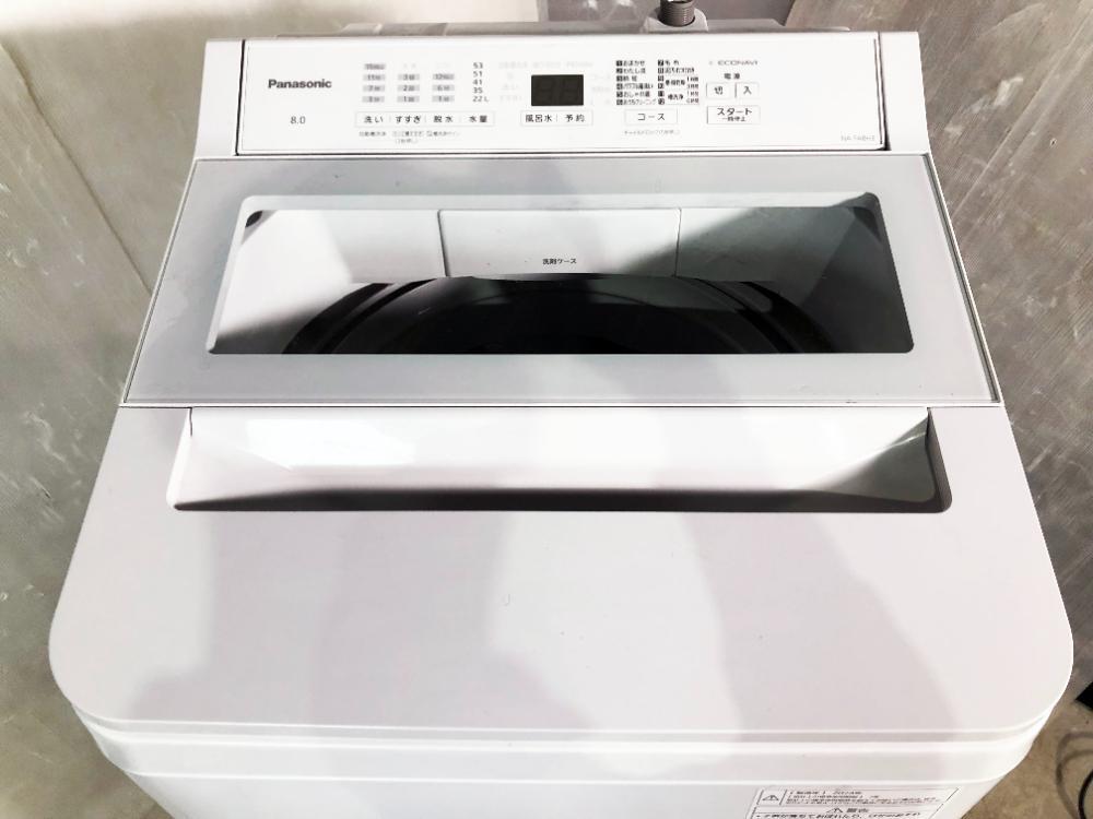送料無料★2024年製★極上超美品 中古★Panasonic 8㎏ 「スゴ落ち泡洗浄＆パワフル立体水流」でしっかり洗浄！洗濯機【NA-FA8H3】FSLO_画像2