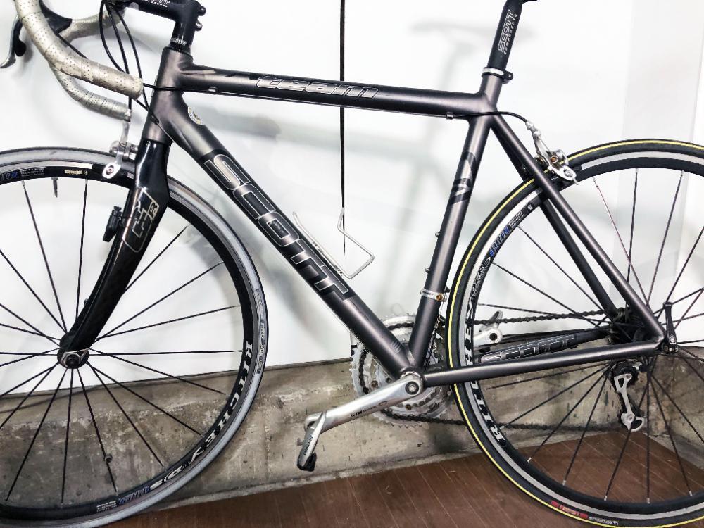 地域限定送料無料★そこそこ美品 中古★SCOTT スコット CR1 team ロードバイク SHIMANO 105【CR1 team】FPJJ_画像4