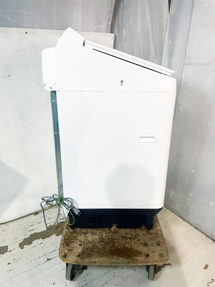 送料無料★2021年製 極上超美品 中古★Panasonic 10kg 泡洗浄パワフル立体水流！洗剤自動投入 洗濯乾燥機【NA-FW100K8-W】FSL9_画像8