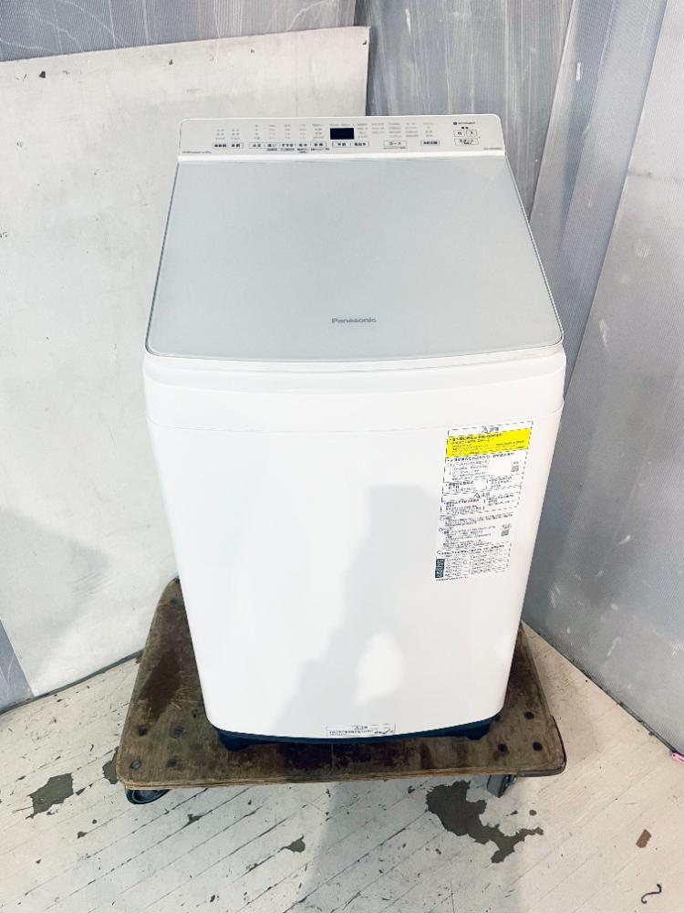 送料無料★2021年製 極上超美品 中古★Panasonic 10kg 泡洗浄パワフル立体水流！洗剤自動投入 洗濯乾燥機【NA-FW100K8-W】FSL9_画像3