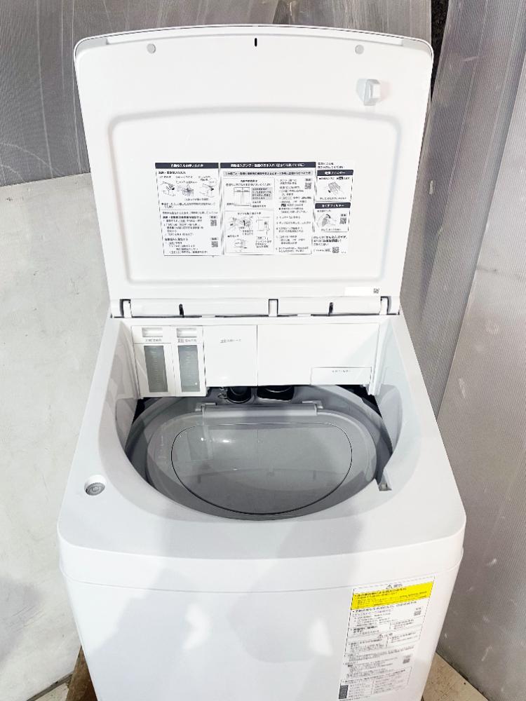 送料無料★2021年製 極上超美品 中古★Panasonic 10kg 泡洗浄パワフル立体水流！洗剤自動投入 洗濯乾燥機【NA-FW100K8-W】FSL9_画像6