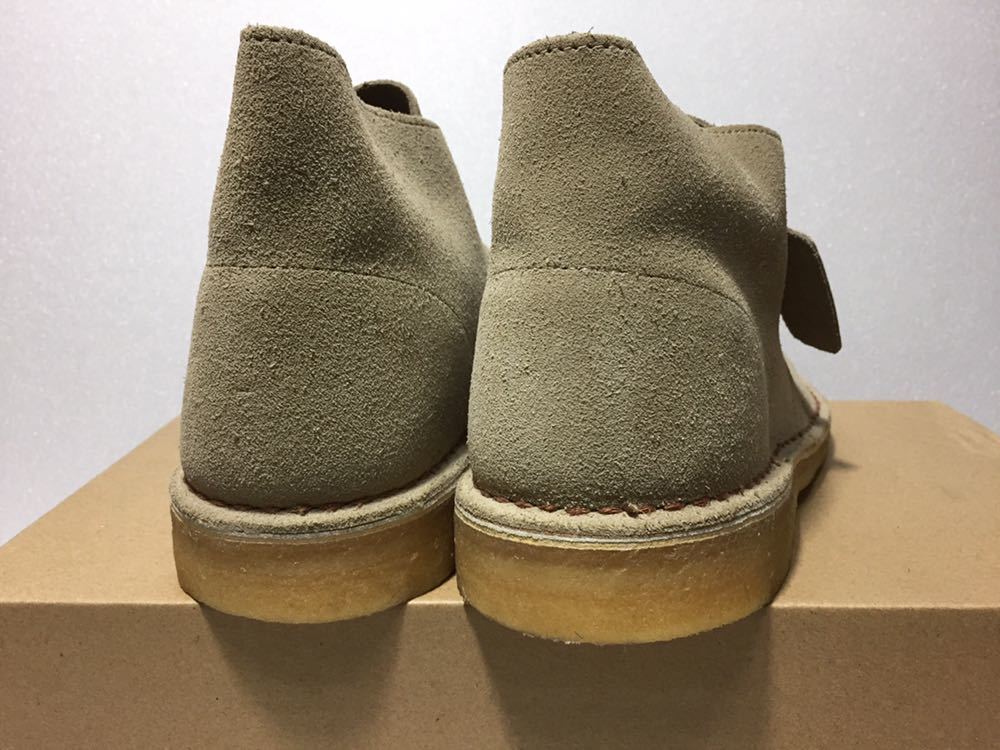 即決!! 未使用!! clarks クラークス ORIGINALS Desert Boot Sand サンド スエード UK 8.5G US 9.5M EU 42.5 CN 260 デザートブーツ_画像6