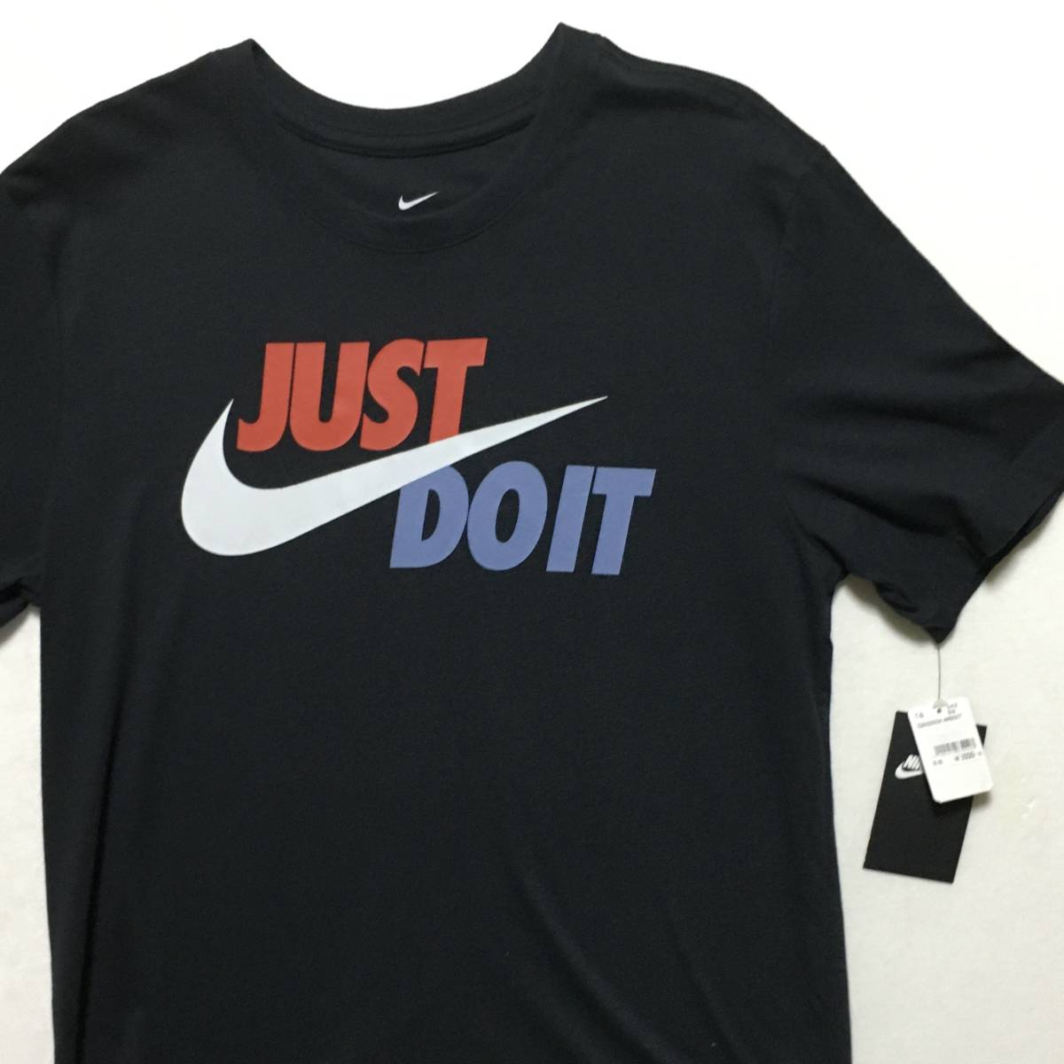 nike ナイキ JUST DO IT プリント Tシャツ 黒 M 新品 未使用 管理B1162