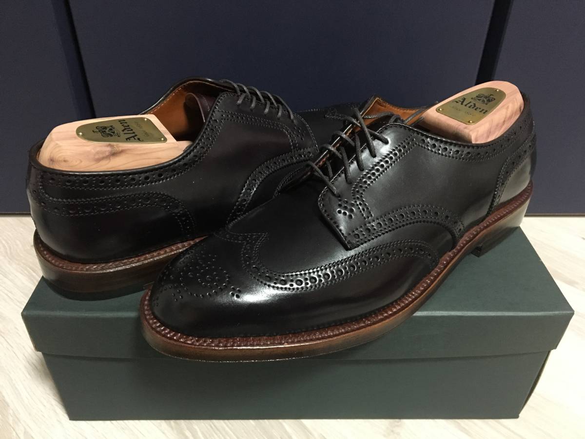 シューツリー付き Alden Leather Soul別注 20988 コードバン ウィングチップ バーガンディ10D オールデン レザーソウル シューツリー付き Alden Leather Soul別注 20988 コードバン ウィングチップ バーガンディ10D オールデン レザーソウル