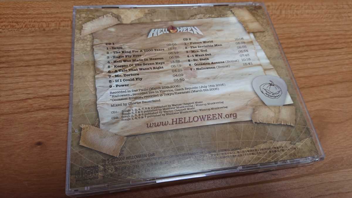 Helloween / ハロウィン Keeper of the Seven Keys -Legacy- World Tour 2005/2006 Live in Sao Paulo 国内盤 帯なし_画像4