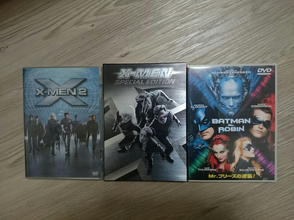 X-MEN　1 2 バットマン＆ロビン　DVD3枚セット