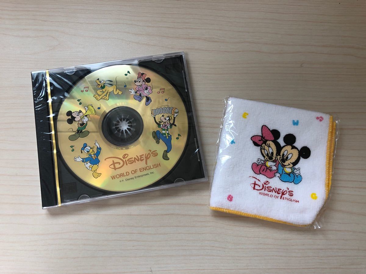 Paypayフリマ 新品 ディズニー英語システム10曲cd ハンカチ セット