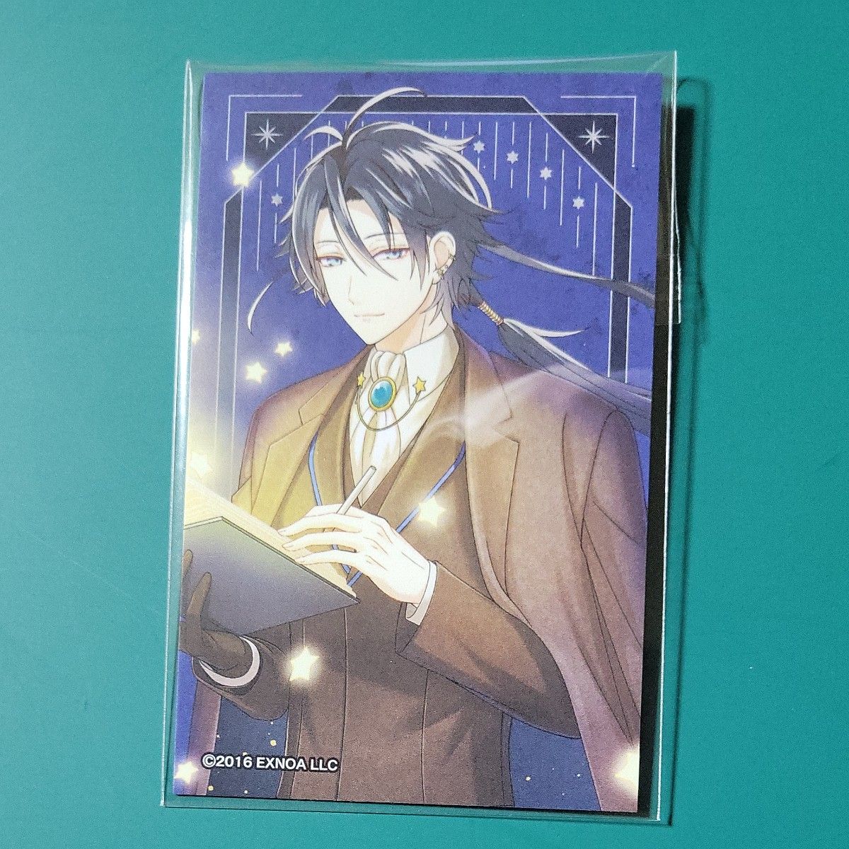 文豪とアルケミスト AGF 2025 ホロ缶バッジ イラストカード 芥川龍之介