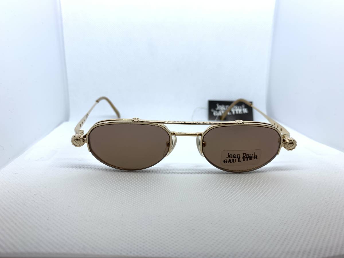 Jean Paul GAULTIER Gaultier Gaultier очки очки солнцезащитные очки Gold золотой . пристегивающийся Vintage Vintage 
