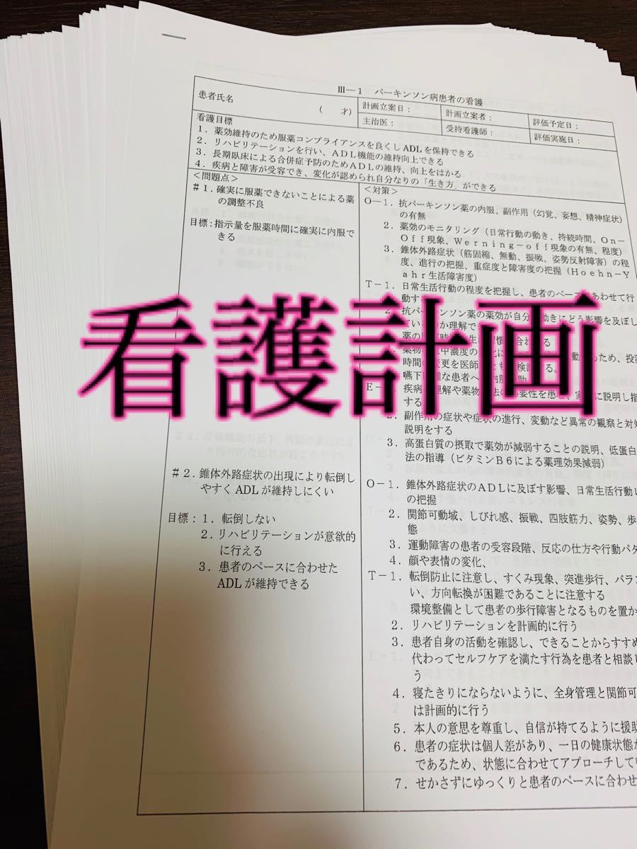 看護実習 パンフレット 看護計画 看護過程 アセスメント 手順書 関連図