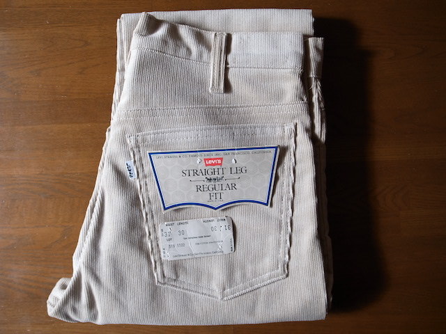 ★希少 デッド 新品 未使用 ビンテージ 80’s LEVI’S 519 31×30 裾直しありリーバイス BIGE ビッグE Vintage_画像1