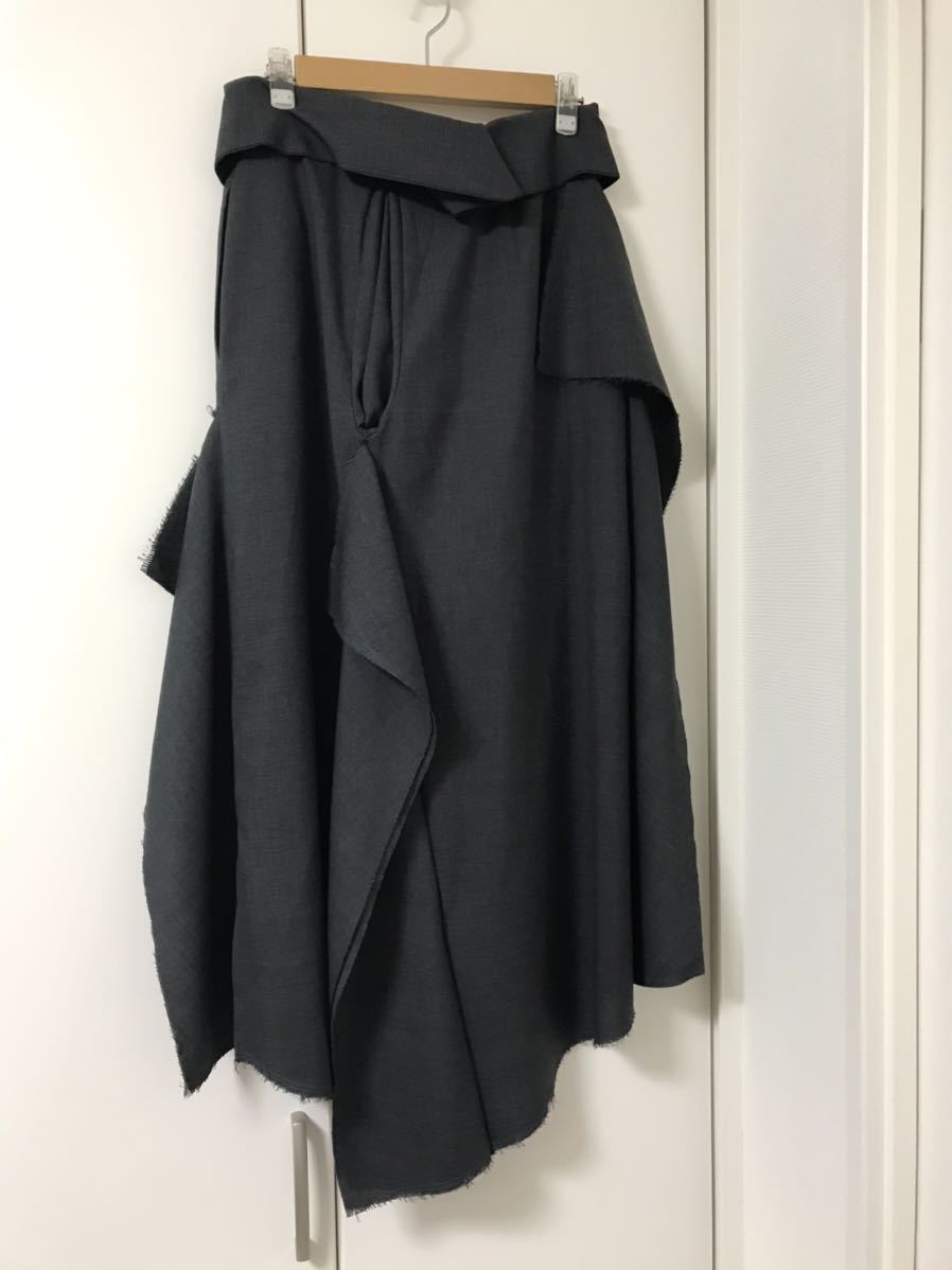 エンフォルド ENFOLD アシンメトリースカート ロングスカート フリル 300CS131-1520 flared midi skirt フレアスカート