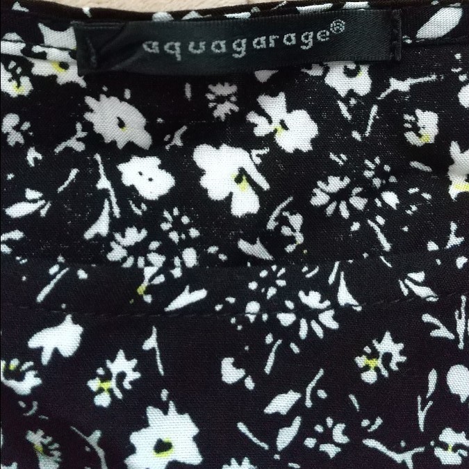 【今週末まで】aquagarage ワンピース 花柄 フリーサイズ