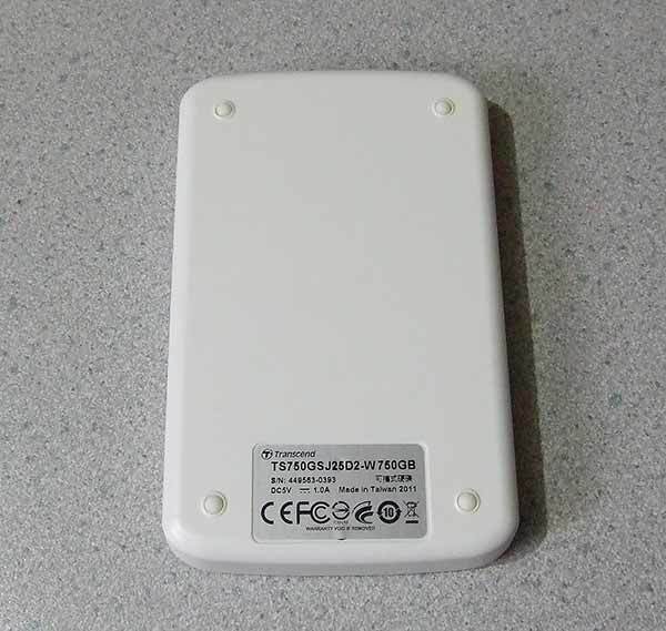  attached outside portable HDD TS750GSJ25D2-W 750GB USB Impact-proof 