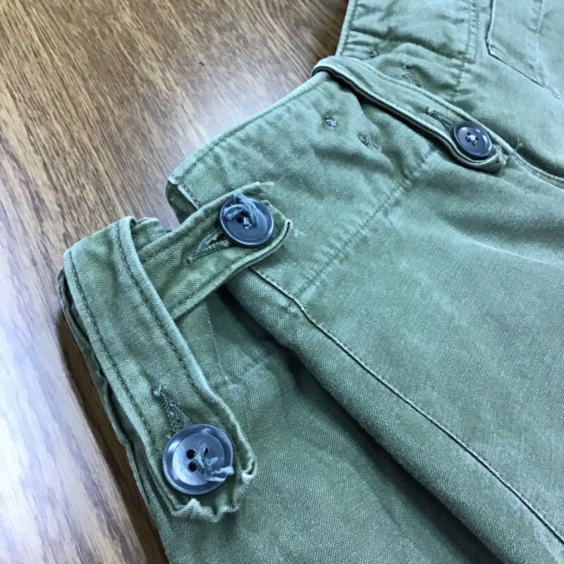 【K024】ヴィンテージ 60s イギリス軍 COMBAT TROUSER 1960pattern 6 オリーブ カーゴパンツ BRITISH ARMY ビンテージ ミリタリー 送料無料_画像10