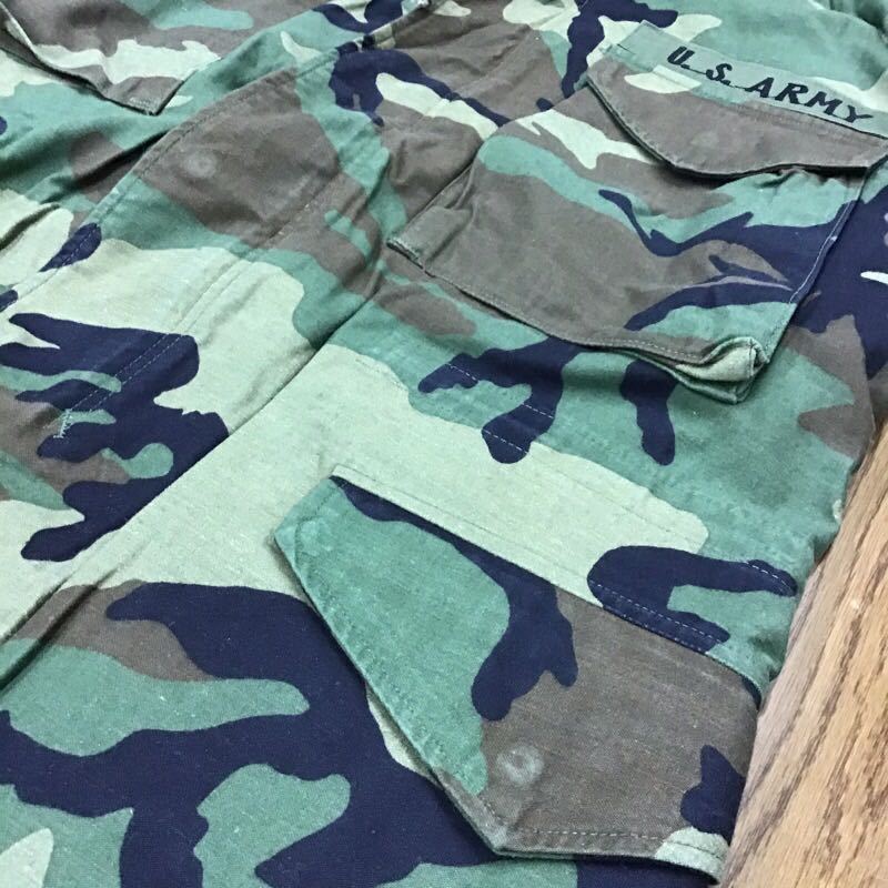 【K025】米軍実物 86s M-65フィールドジャケット US ARMY BDU S-XSサイズ ウッドランドカモ USA メンズ古着 アメリカ軍 カモフラ 送料無料