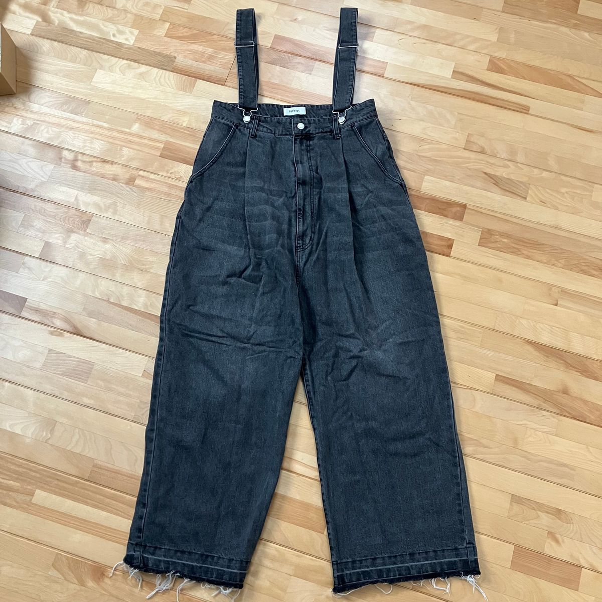 【forksy.】【forksy.】デニムワイドサロペット