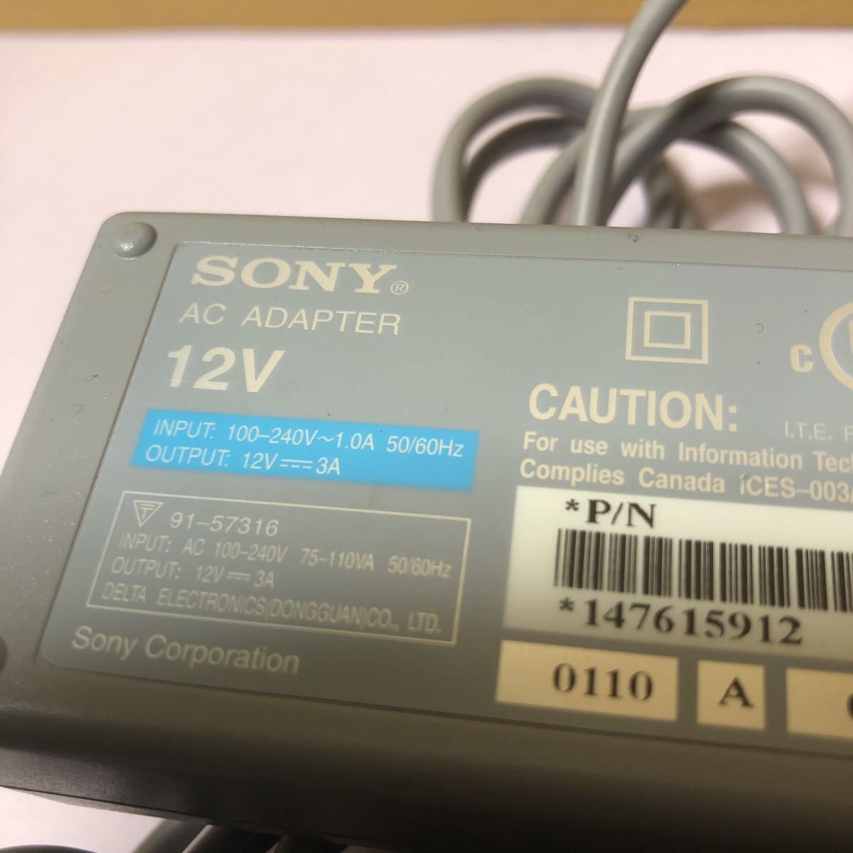 SONY  Sony ACC-15XD 12V 3A AC адаптер  подержанный товар  рабочий товар  SHA574