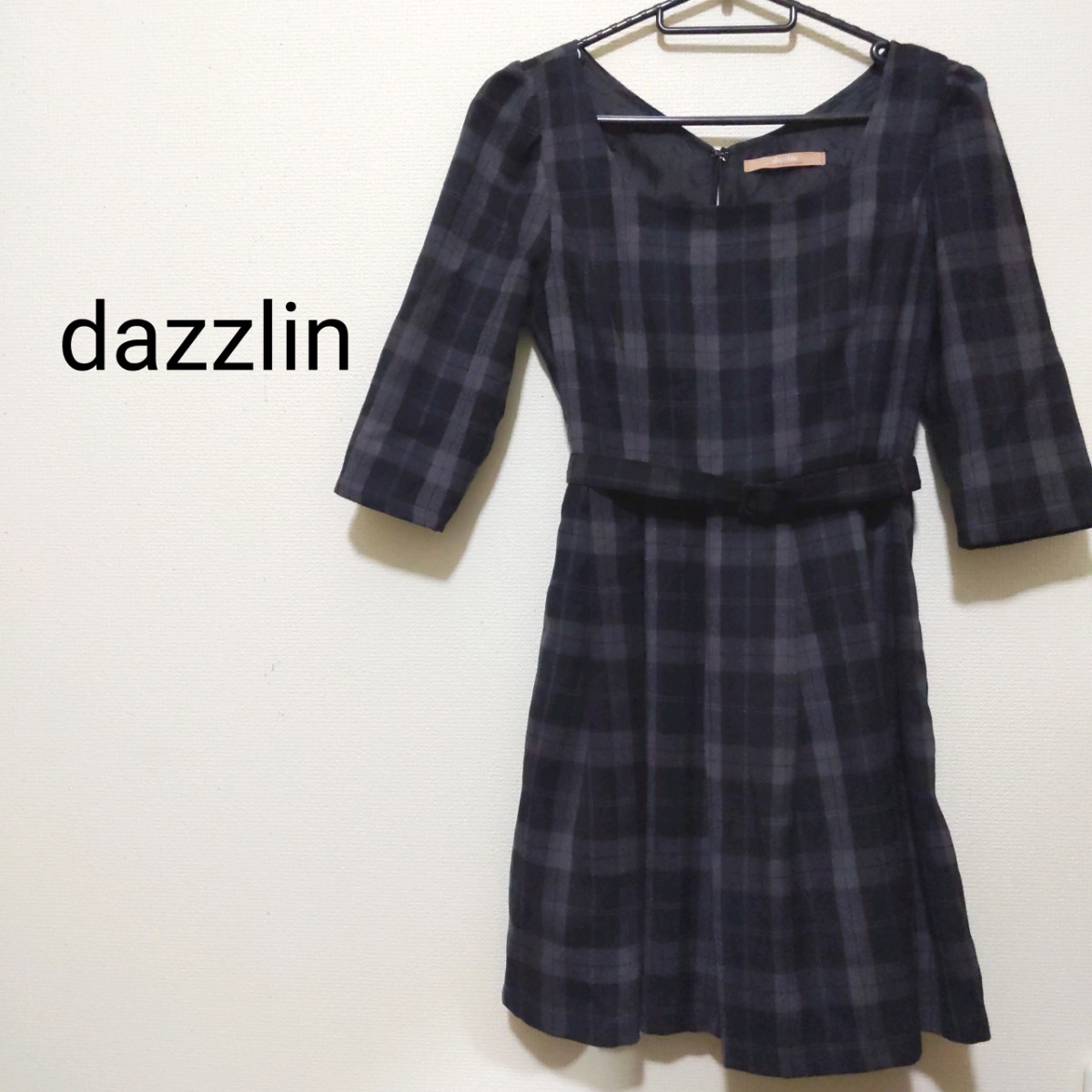 Paypayフリマ Dazzlin チェックワンピース s Paypayフリマ Dazzlin チェックワンピース s