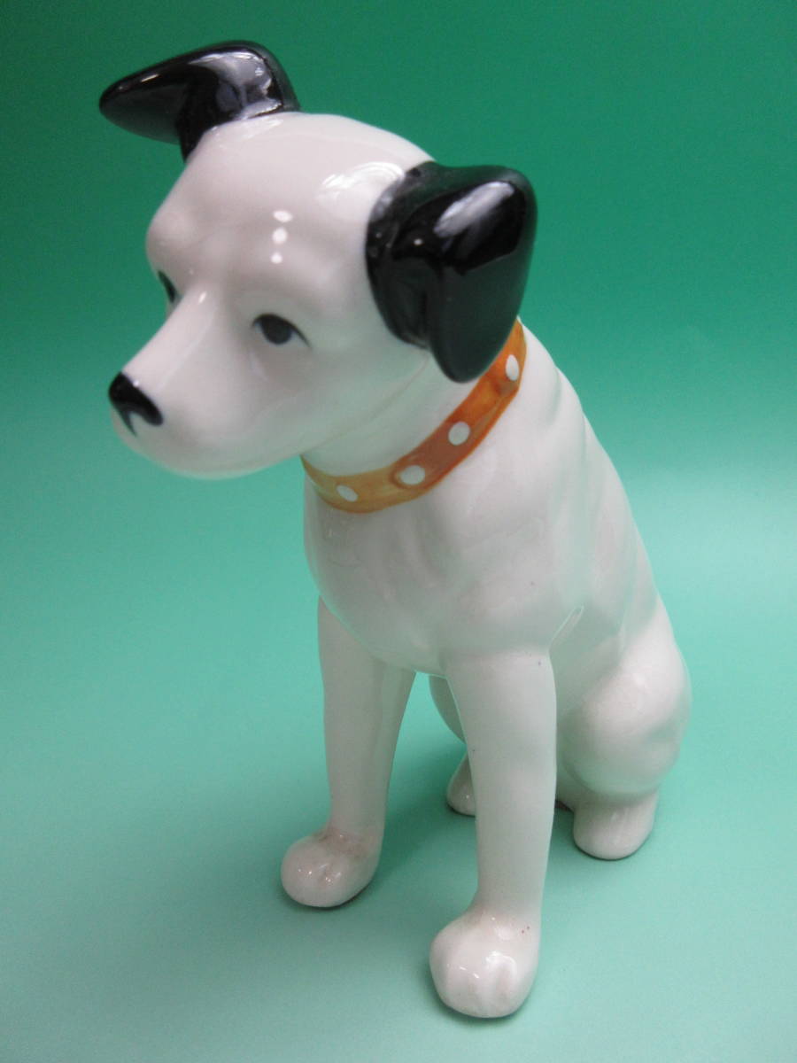 A303 ☆☆ 日本ビクター ニッパー 犬 置物 陶器製 Victor ☆☆ 昭和レトロ ビンテージ_画像1
