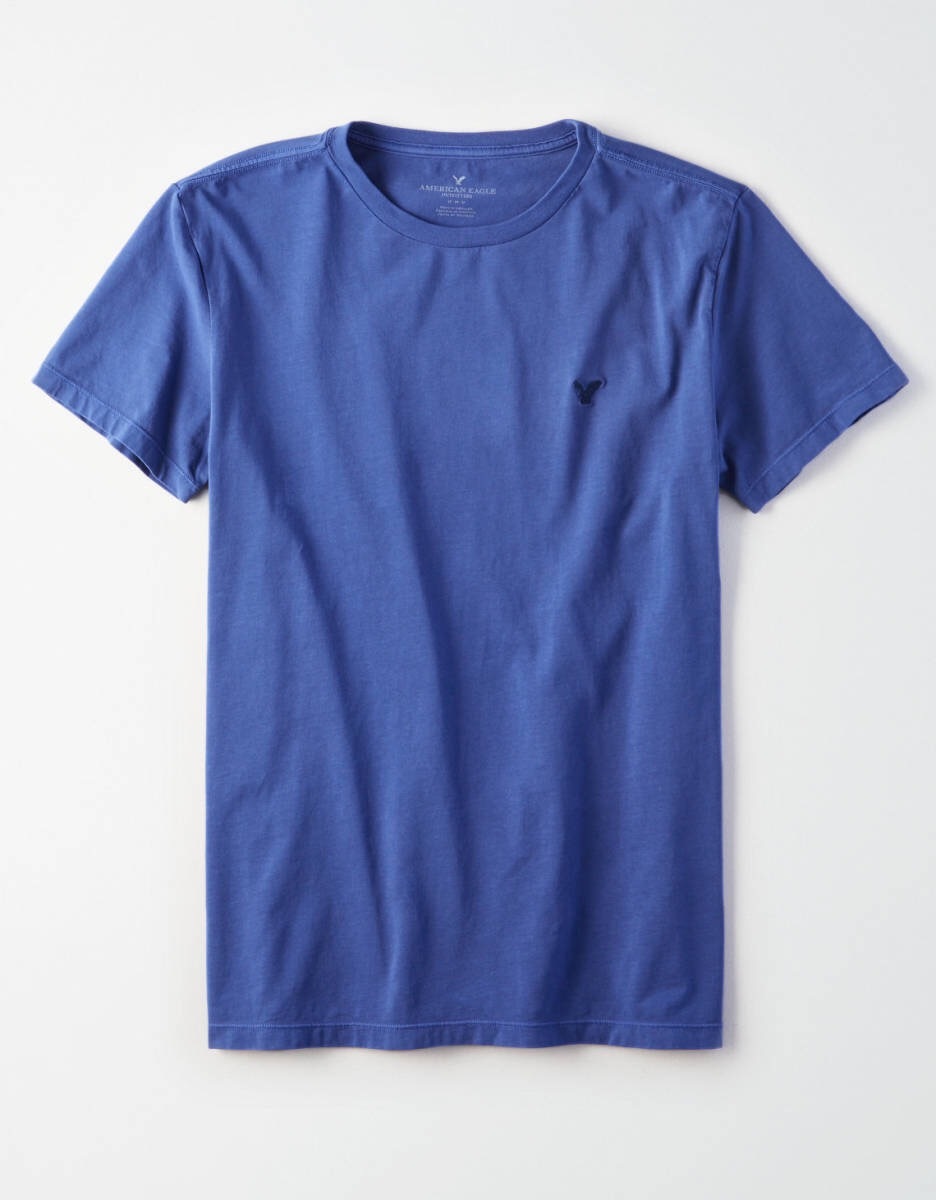 セール! 正規品 本物 新品 アメリカンイーグル 定番 クルーネック Tシャツ AMERICAN EAGLE リッチネイビー ブルー系 シルエット綺麗 S ( M_画像1