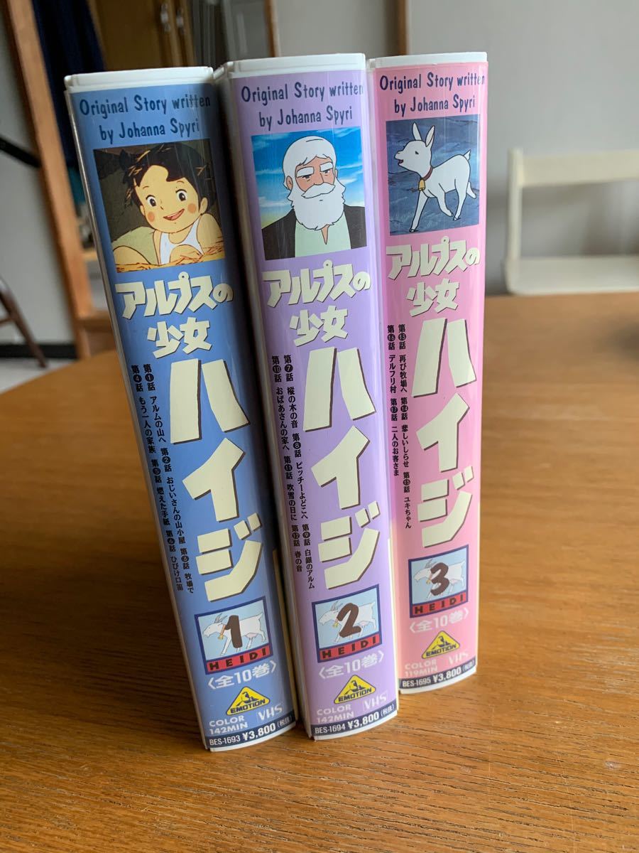 Paypayフリマ アルプスの少女ハイジ ビデオ 3本セット Vhs