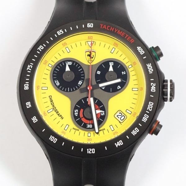 スクーデリア フェラーリ FE-06-YW ジャンボ150周年記念 クロノグラフ メンズ 腕時計 FERRARI
