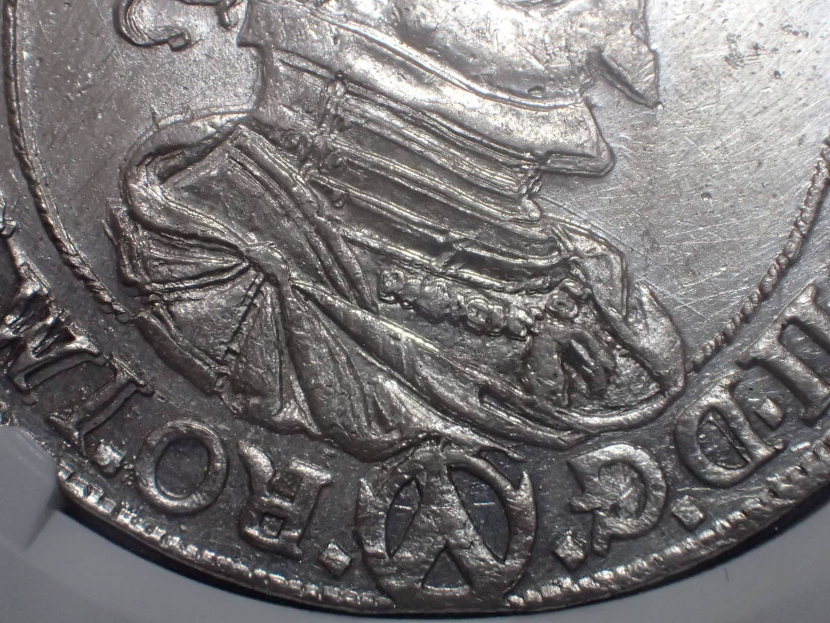 神聖ローマ帝国 1625年ターラー銀貨 フェルディナンド2世 NGC鑑定AU