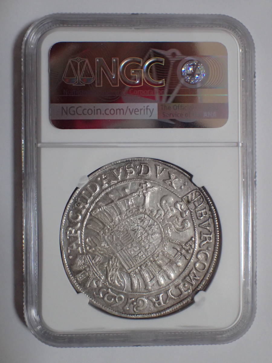 神聖ローマ帝国 1625年ターラー銀貨 フェルディナンド2世 NGC鑑定AU