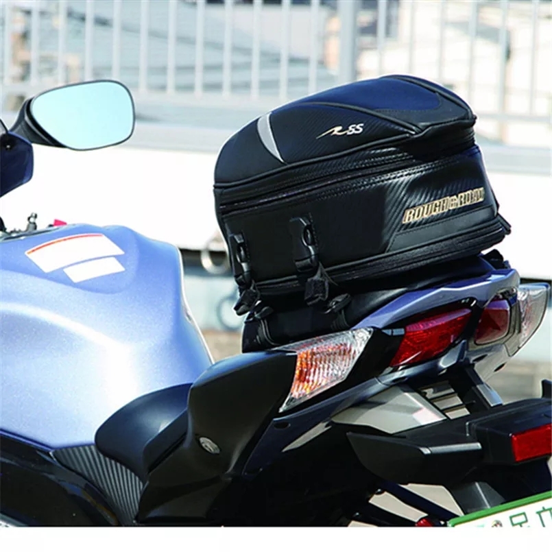 【新品・在庫処分】 2019 新 RR9014 オートバイリアスポーツ後部座席バッグ車テールバッグ送信 18.5 リットル 7142