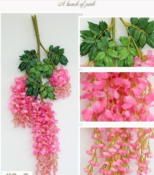 造花藤フラワーbracketplantストリング植物ホーム壁の装飾用 　飾り付け_画像6