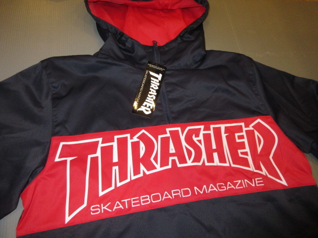 ＳＡＬＥ！！　新品　スラッシャー　プルオーバー　定価１６５００円　ＴＨＲＡＳＨＥＲ　ネイビー　Ｌサイズ