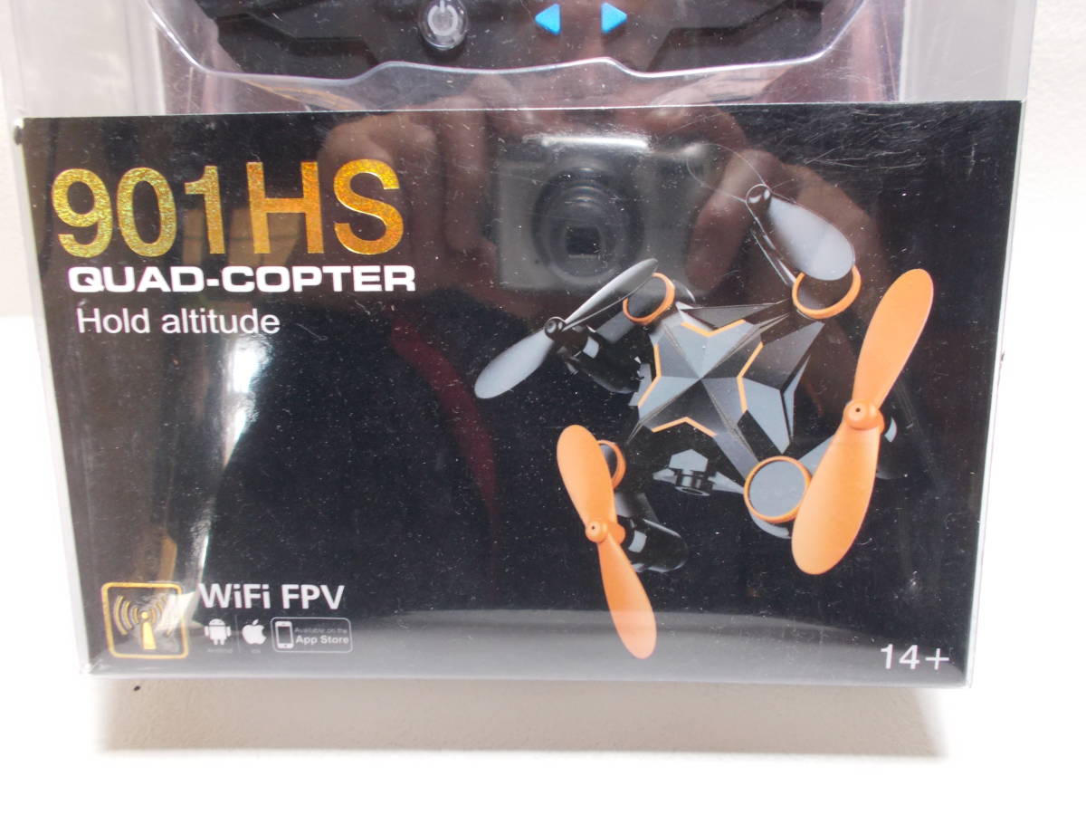 ミニドローンカメラ付き 901HS QUAD-COPTER Hold altitude ミニ折り畳み式4軸 ブルー a-4_画像4