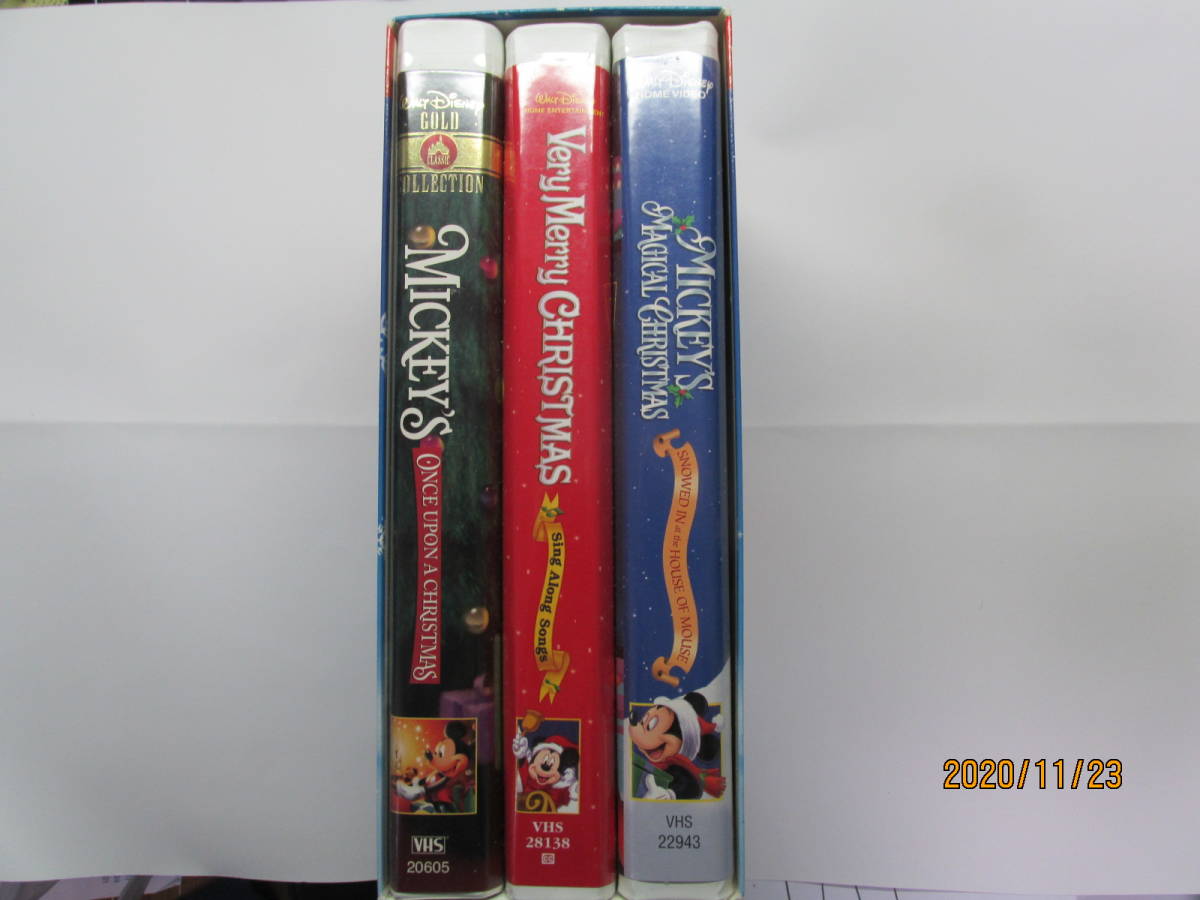 ジャンクディズニークリスマスのアニメビデオテープ3本セットvhsビデオソフト 日本代購代bid第一推介 Funbid