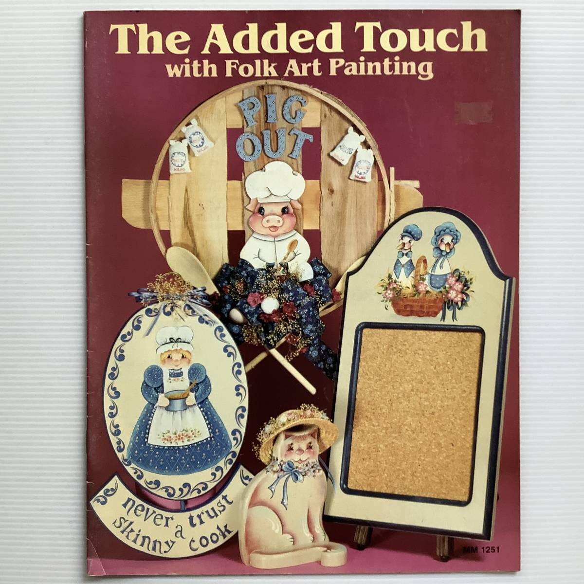 手芸本■ARTBOOK_OUTLET■N3-187★送料無料 絶版 TOLE トール デザイン ブック カントリー フォークアート スタイル THE ADDED TOUCH