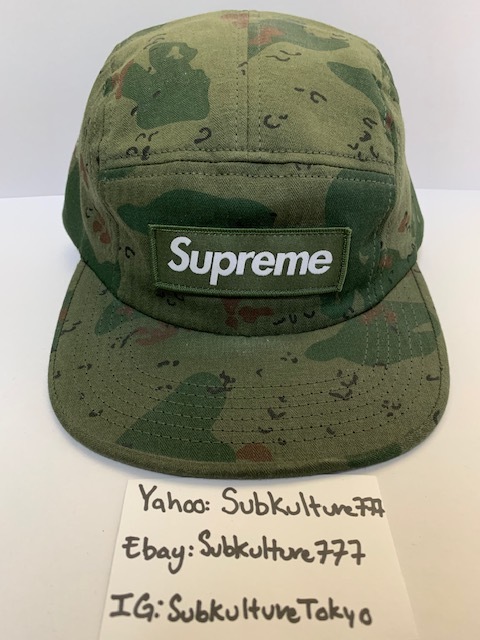 【新品】 Supreme　シュプリーム　Camp Cap 5 panel hat rare new Camo　キャンプ　キャップ　５パネル　迷彩　帽子　希少