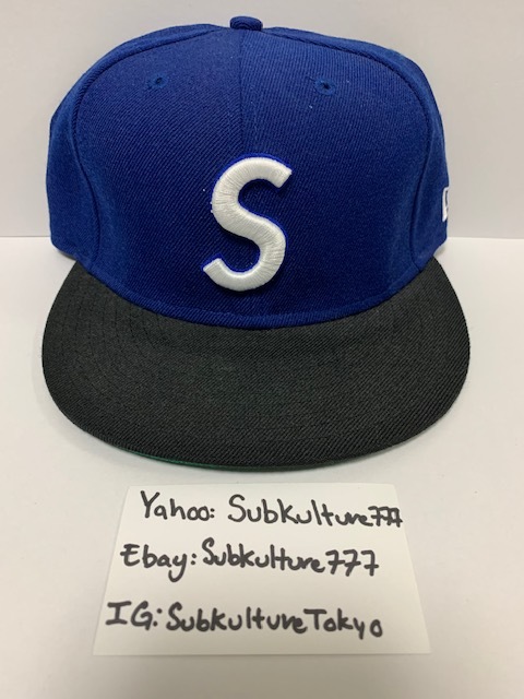 【保証書付】 【新品】 ネイビーブラック　帽子　希少 キャップ new rare 1/8 7 Era New Logo Supreme　シュプリーム　Box 帽子