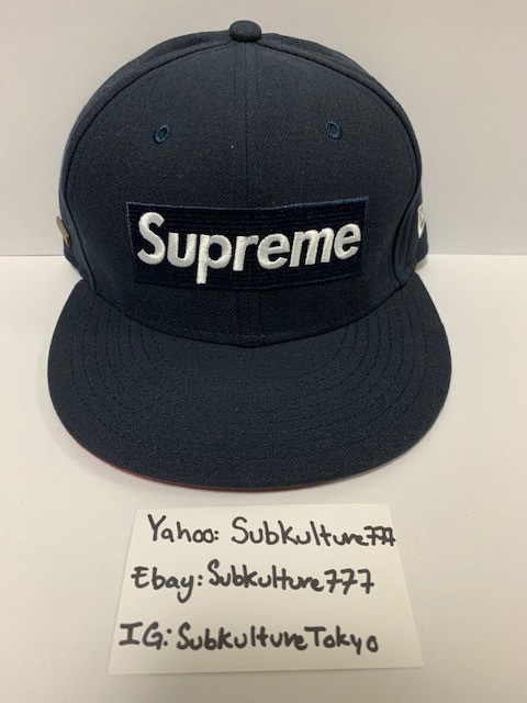 【新品】 Supreme　シュプリーム　Box Logo New Era ニューエラ　GORE-TEX　7 1/8 rare new キャップ　ネイビー　帽子　希少