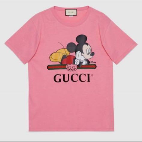 GUCCI Gucci Disney Mickey футболка размер L розовый 