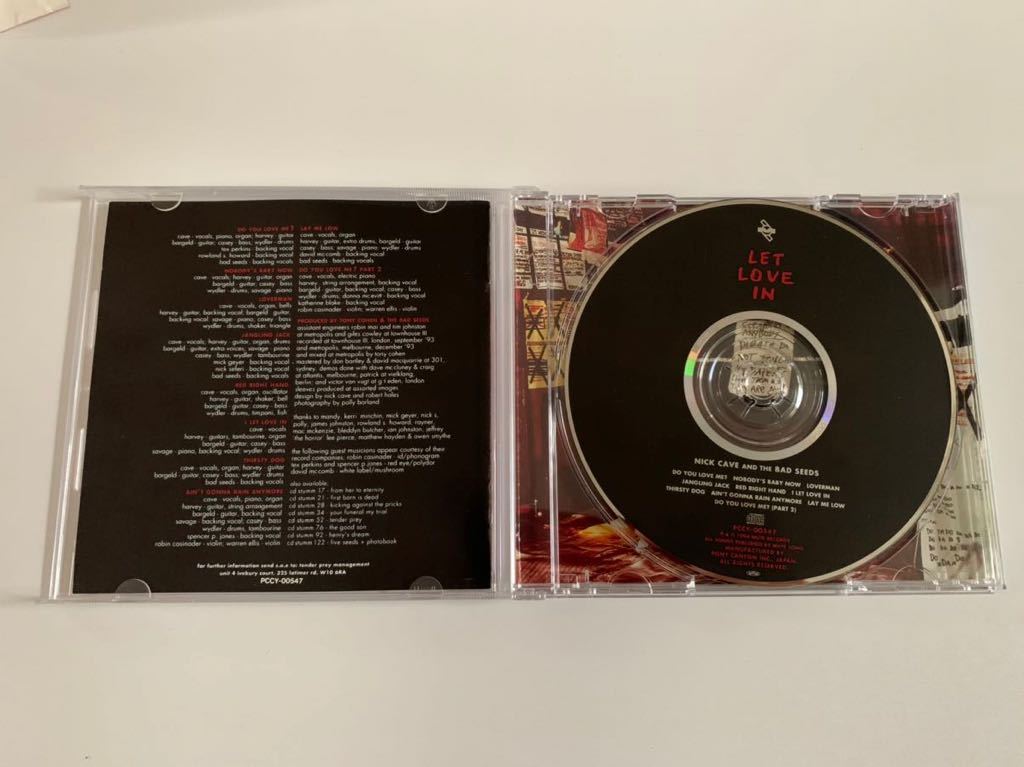 レア　Nick CAVE&the BAD SEEDS Let Love In ニック ケイヴ アンド ザ バッド シーズ　国内盤　帯付き　CD 送料無料