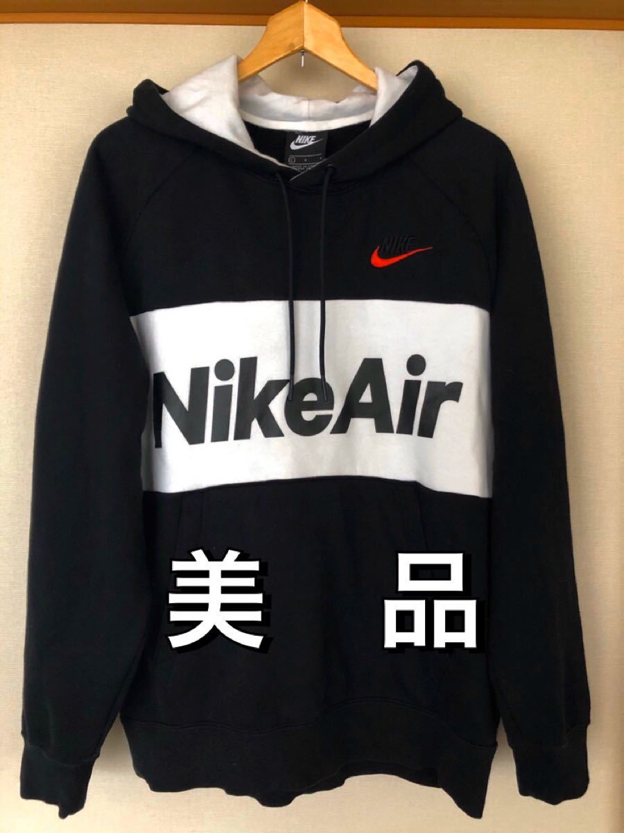 NIKE AIR ナイキ エア パーカー スウッシュ 刺繍ロゴ 裏起毛 美品｜PayPayフリマ