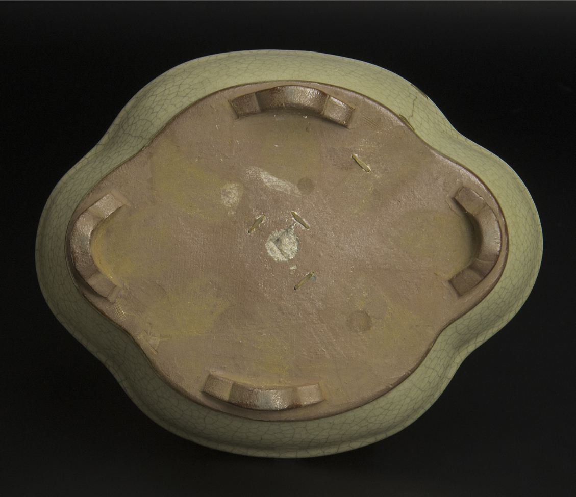  Song . обжиг в печи нарцисс поддон вместе коробка China старый изобразительное искусство 