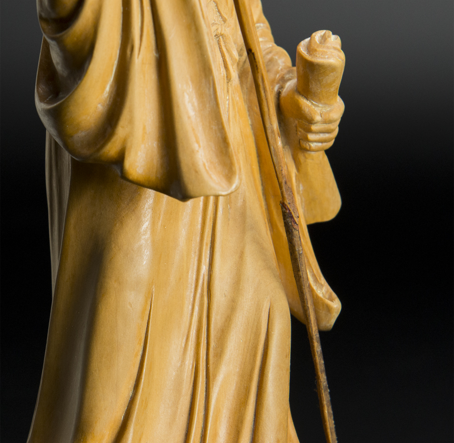 清 黄楊木雕人物像 中国 古美術 | normanhubbard.com
