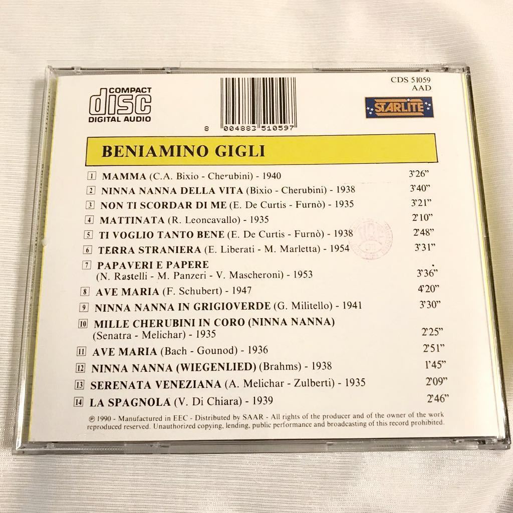 Beniamino Gigli ベニャミーノ・ジリ - romanze e canzoni イタリア音楽 カンツォーネ オペラ 声楽 イタリア 民謡_画像3