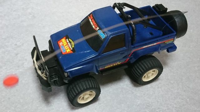 【ラジコン】マツシロ　スーパーラジオトロン　ザ・ウインチ4WD90　トヨタニューハイラックス　ブルー_画像4