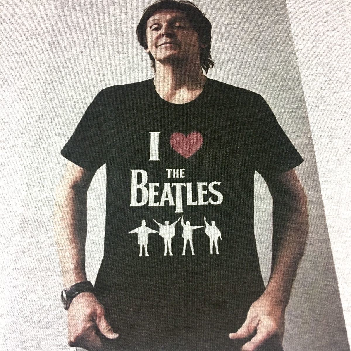 新品 大きい オーバー サイズ 対応 XXL XXXL ポールマッカートニー I LOVE BEATLES ビートルズ 愛 ラブ ビッグ パーカー Tシャツ ロンT 可_画像7