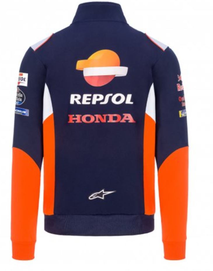 レプソル ホンダレーシング チームウェア スウェットシャツ長袖(XLサイズ) Repsol Honda TEAMWEAR Racing Sweatshirt Blue HRC MotoGP #93_画像3