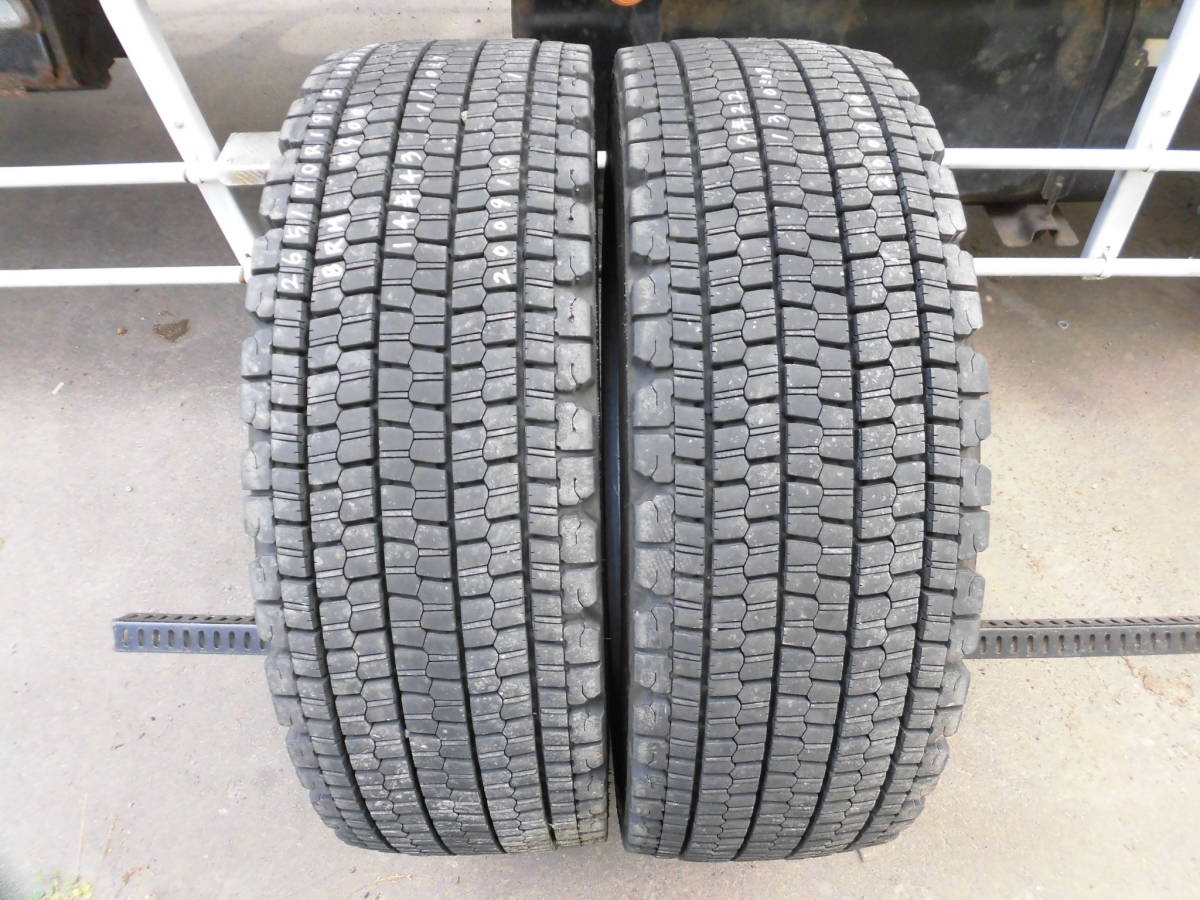 265/70R19.5 140/138J●BRM 再生スタッドレス2本●200910