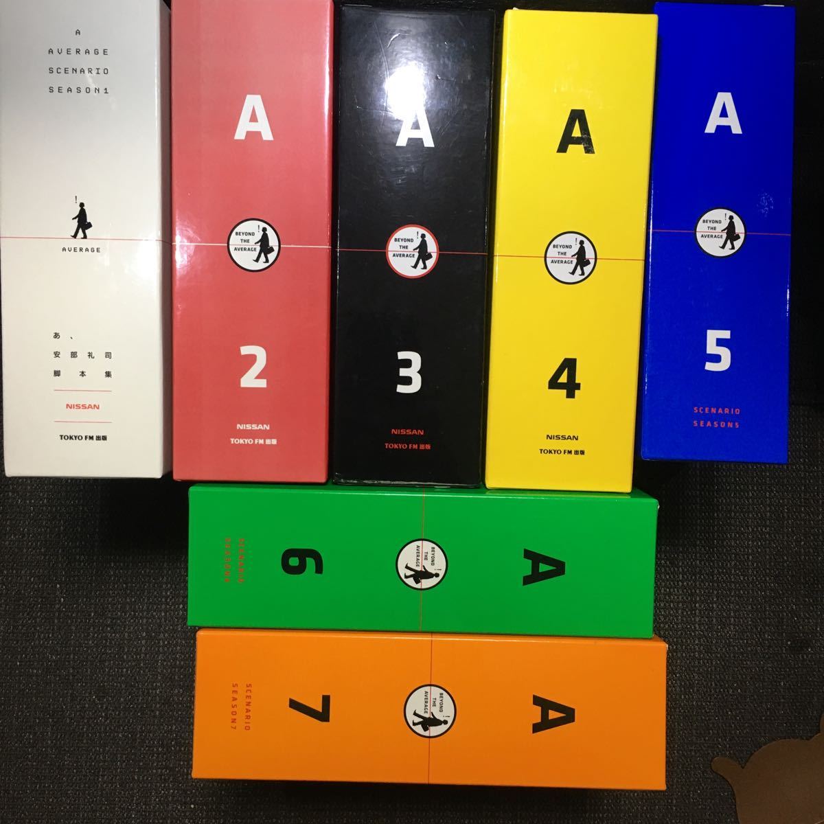 a, cheap part .. legs book@ compilation SEASON 1~7 all 7 pcs. set the first version buy privilege not for sale card 2 sheets attaching NISSAN BEYOND THE AVERAGE general bookstore non sale limitated production goods 