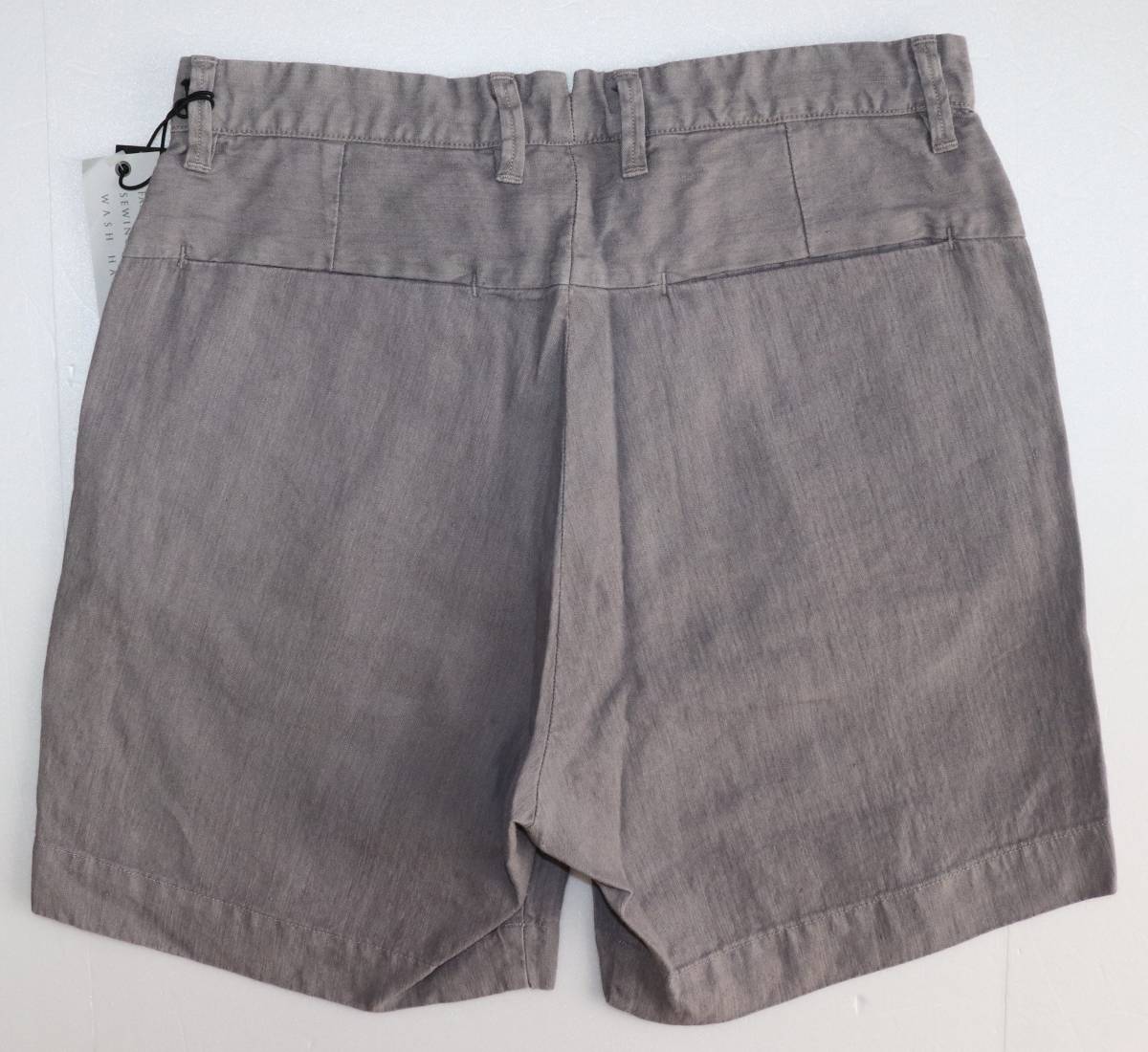 定価15000 新品 本物 KURO クロ リネン ハーフ パンツ Linen Nylon Dyed Shorts 0(S) 1195 nb_画像4